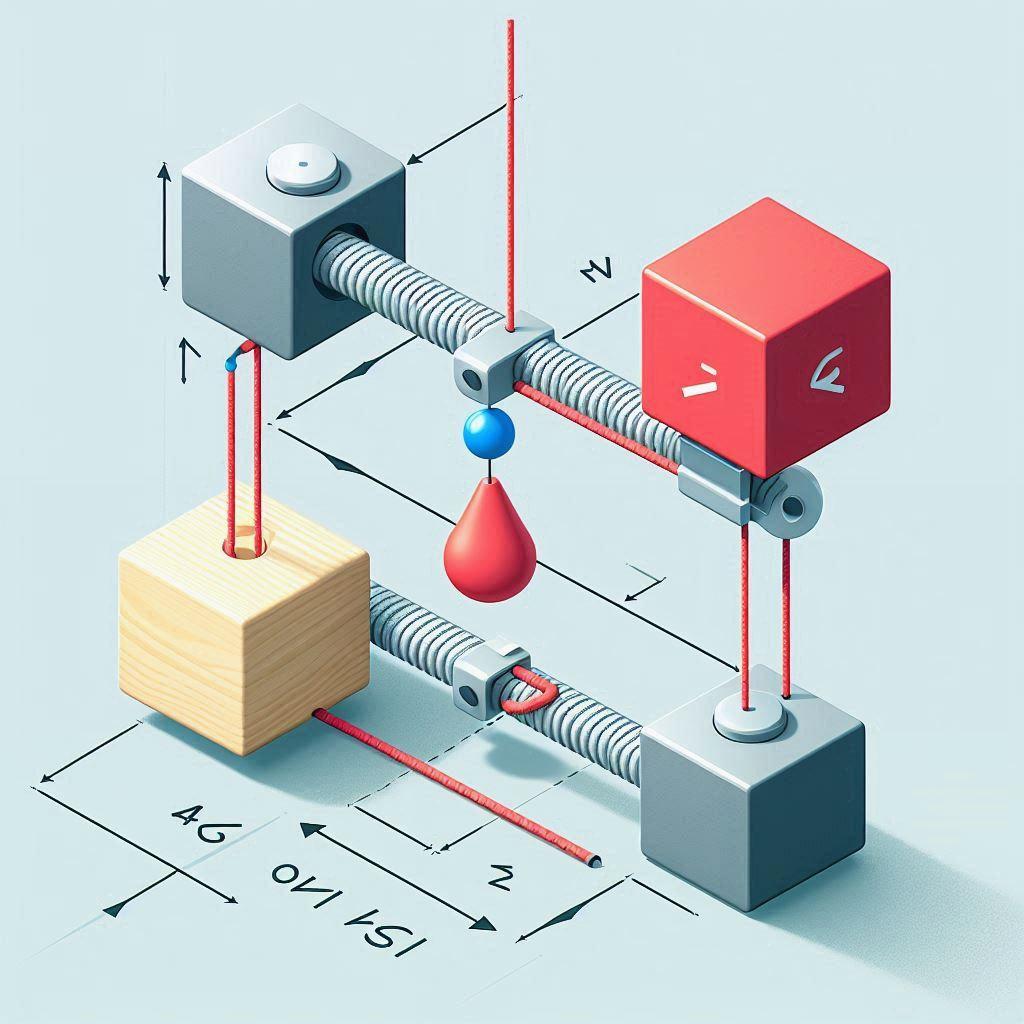 🔗 Как рассчитать движение двух блоков массами 4 кг и 6 кг, соединенных нерастяжимой нитью через блок с грузом на другом конце: 🔍 Влияние массы каждого блока на движение