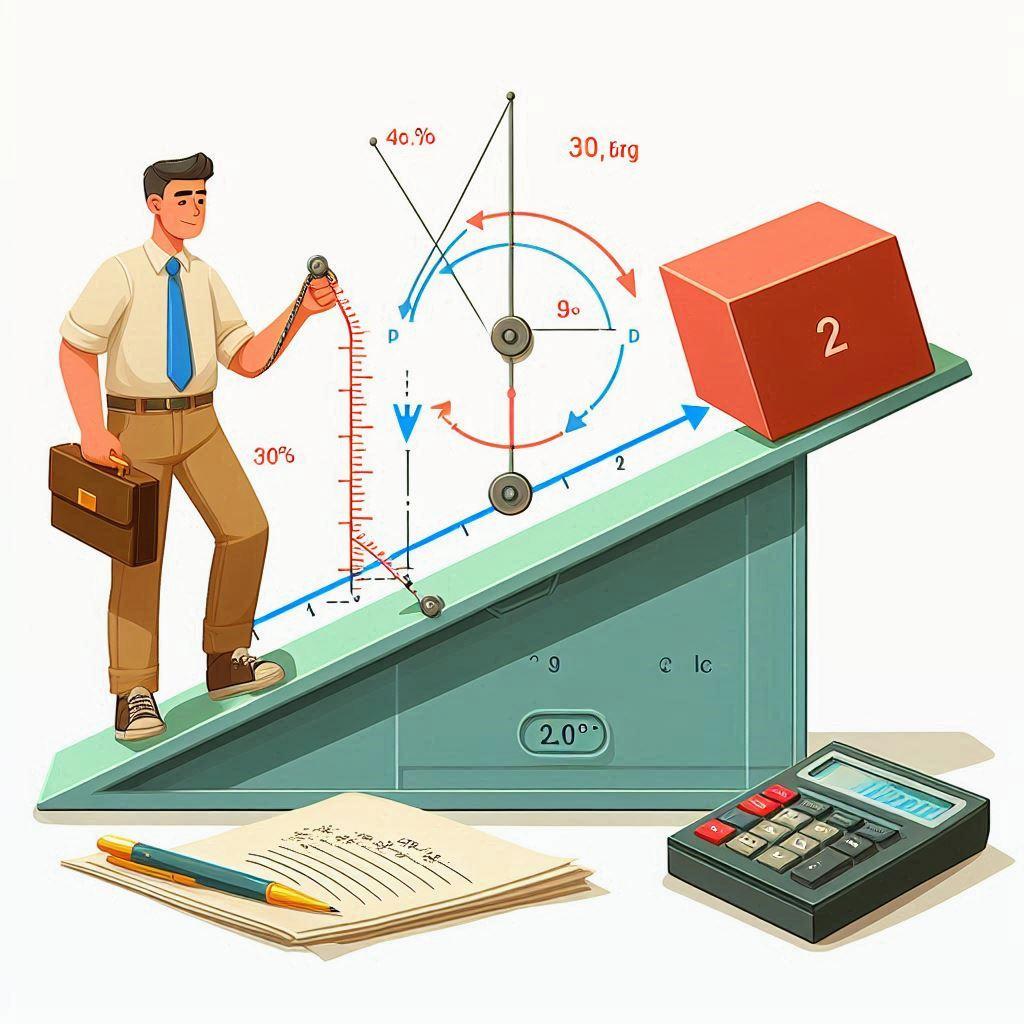 🔍 Как определить ускорение блока массой 2 кг на наклонной плоскости с углом 30 градусов и коэффициентом трения 0.2: 🧮 Формула для расчета ускорения