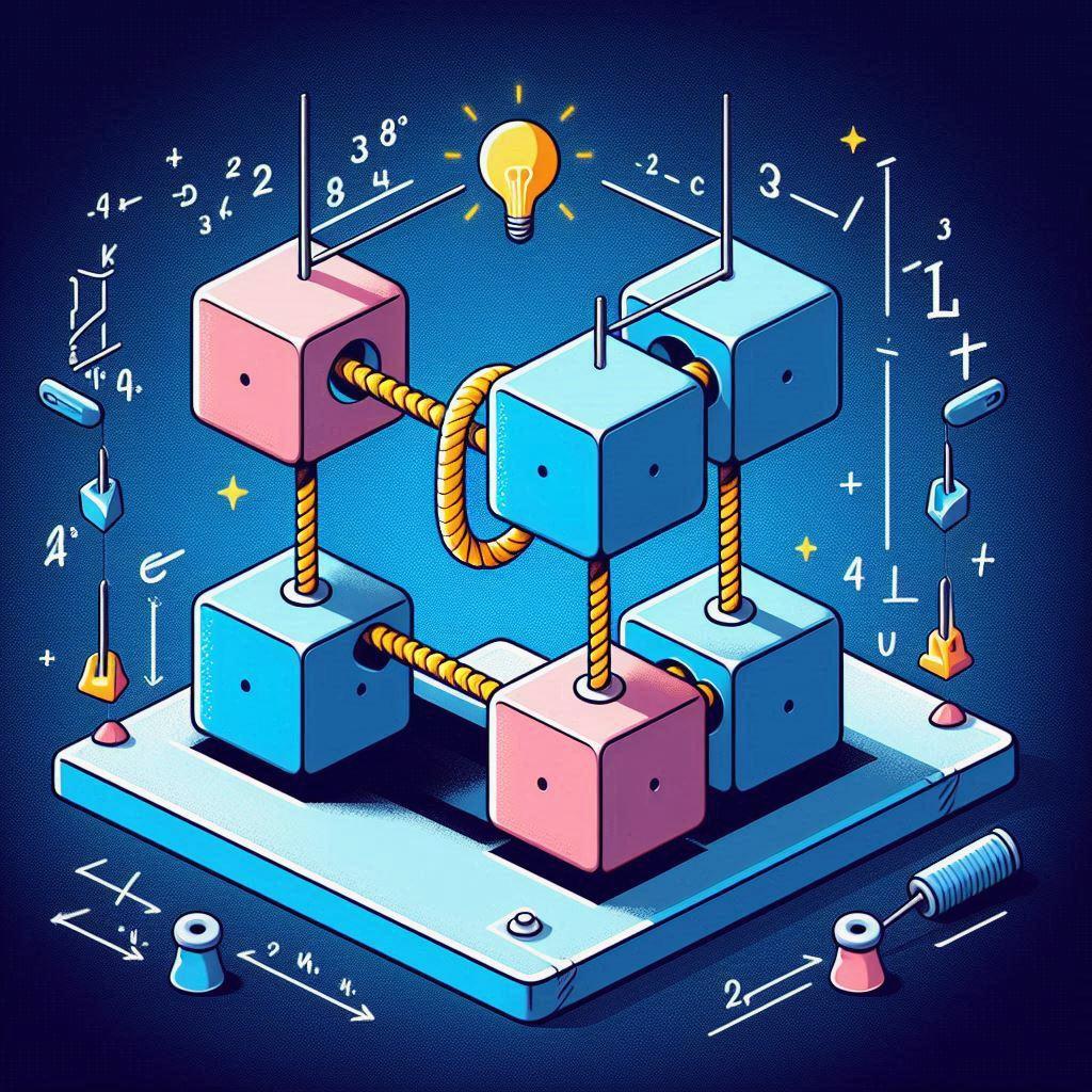 🔗 Как рассчитать движение двух блоков массами 2 кг и 4 кг, соединенных нерастяжимой нитью через блок: 🔧 Как натяжение нити влияет на результаты