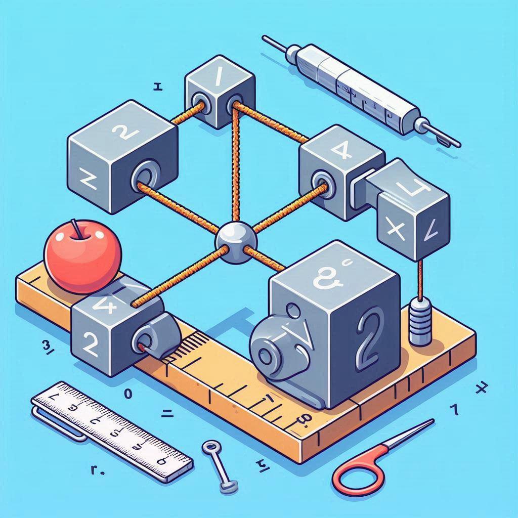🔗 Как рассчитать движение двух блоков массами 2 кг и 4 кг, соединенных нерастяжимой нитью через блок: 🧮 Формула для расчета ускорения системы